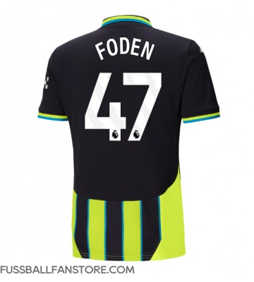 Manchester City Phil Foden #47 Replik Auswärtstrikot 2024-25 Kurzarm